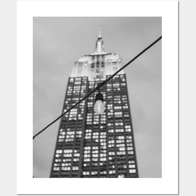 Empire State Building Bulb Wall Art by igjustin